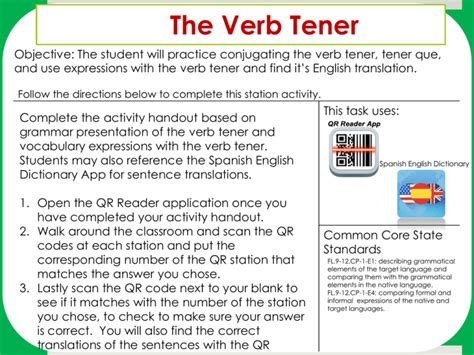 The Verb Tener