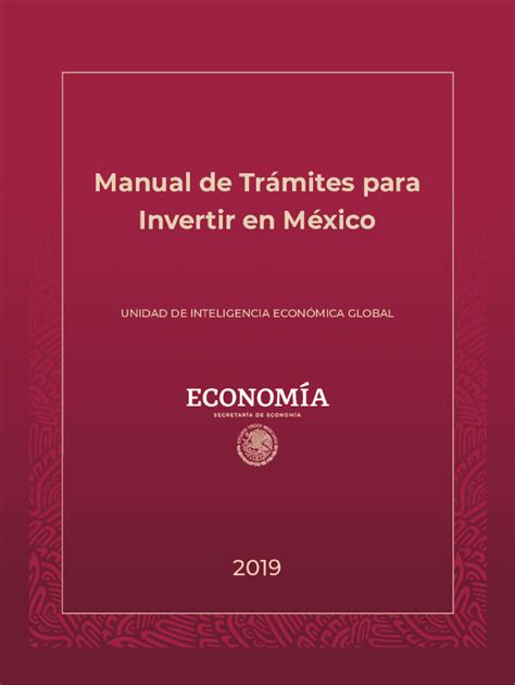 Fillable Online MANUAL DE TRMITES PARA INVERTIR EN MXICO Fax Email