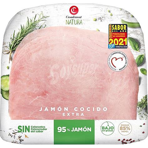 Casademont Natura jamón cocido extra bajo en grasa reducido en sal 25