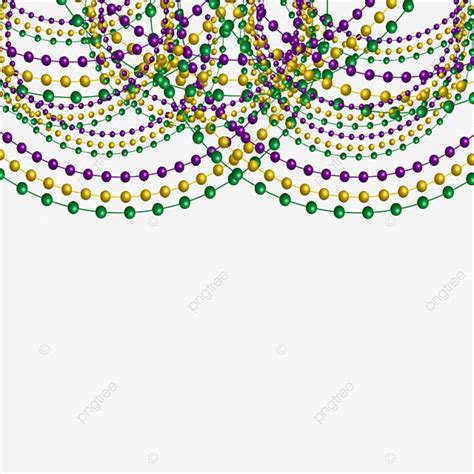 Beads D Images Mardi Gras Beads With Border D Mardi Gras Beads