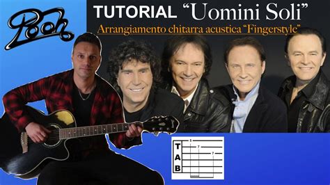 Uomini Soli Pooh Arrangiamento Chitarra Fingerstyle Tutorial Tab