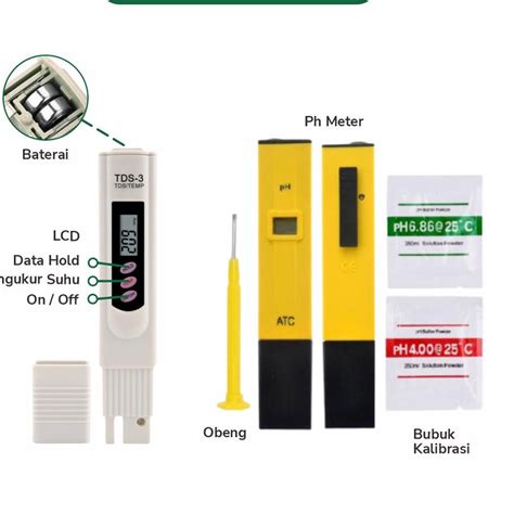 Jual Harga Spesial Infarm Paket Alat Ukur Ph Meter Tds Meter