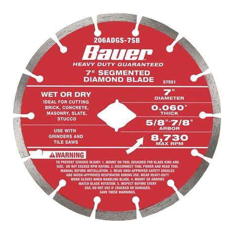 In Segmented Diamond Blade