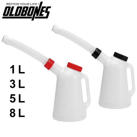 Motorcycle Universal Plastic Oil Measuring Jug With Flexible Spout Lids