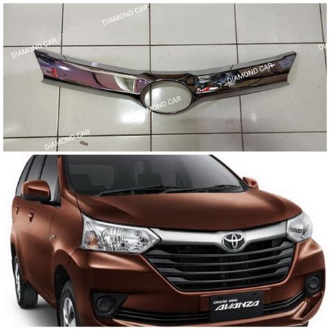 Jual Hood Moulding List Logo Grill Chrome GRAND NEW AVANZA XENIA 2015