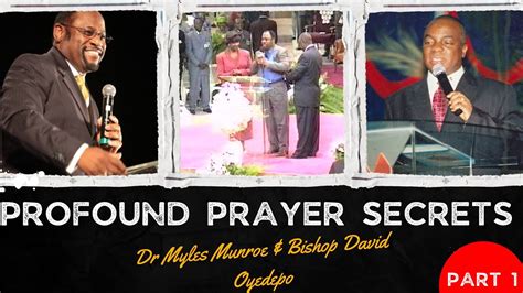 Understanding The Principles And Purpose Of Prayer By Dr Myles Munroe