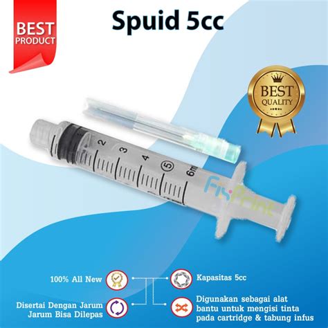 Jual Suntikan Syringe Tinta Printer Ml Cc Spuid Ml Suntik Ml Spuit