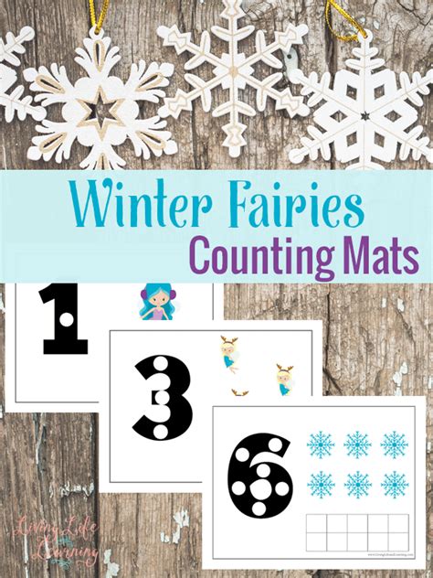 Free Winter Fairies Counting Mats Thrifty Homeschoolers