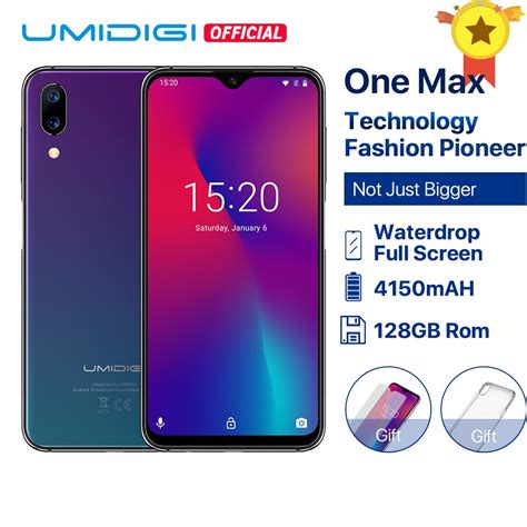 Umidigi One Max Global Version 4gb 128gb 63 Waterdrop Full Screen