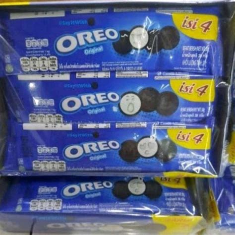 Jual Oreo NEW Biskuit 38 Gr Krim Vanilla 4 Keping Per Bungkus Isi 12