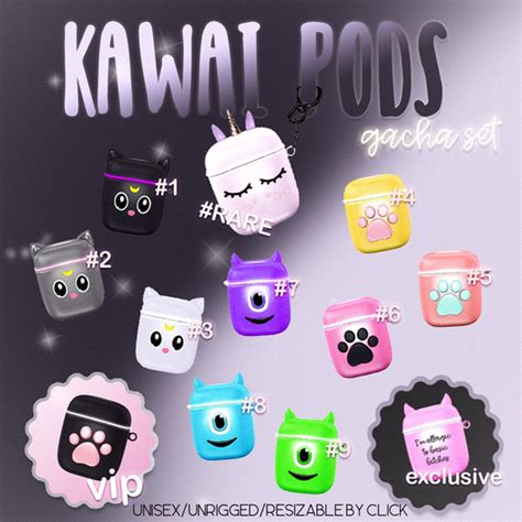 Second Life Marketplace 13act And Triggered Kawai Pods Gacha Rare