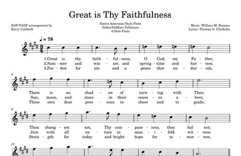 Great Is Thy Faithfulness Arr Barry Caldwell By Thomas O Chisholm Sheet Music For Flute Solo