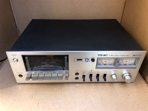 【傷や汚れあり】teac ティアック Stereo Cassette Tape Deck A 380 ステレオカセットデッキ ジャンク 通電