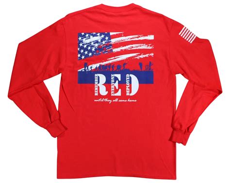 Wear R E D Long Sleeve T Shirt