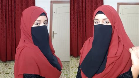 One Minute Hijab And Niqab Tutorial Full Coverage Niqab Style Full Coverage Hijab The