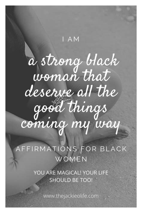 Positive Affirmations For Black Women