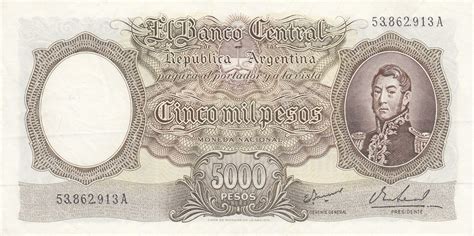 Argentina 5000 Pesos 1962 69 Aukcja Internetowa Licytacja Online