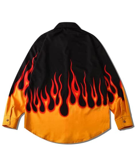 Long Sleeve Flame Shirt V1 Urkoolwear