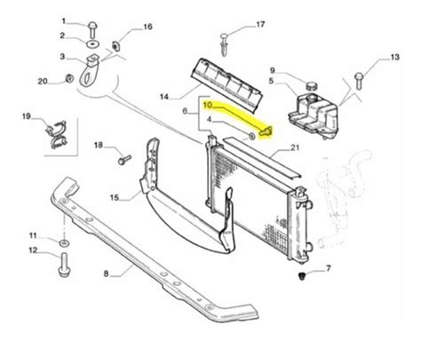 Bujão Sangrador Linha Fiat Palio Idea Strada Radiador Valeo