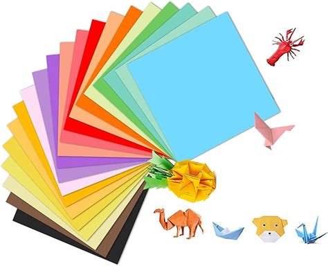 Carta Origami 200 Fogli Colorati Carta Tinta Set Carta Assortimento