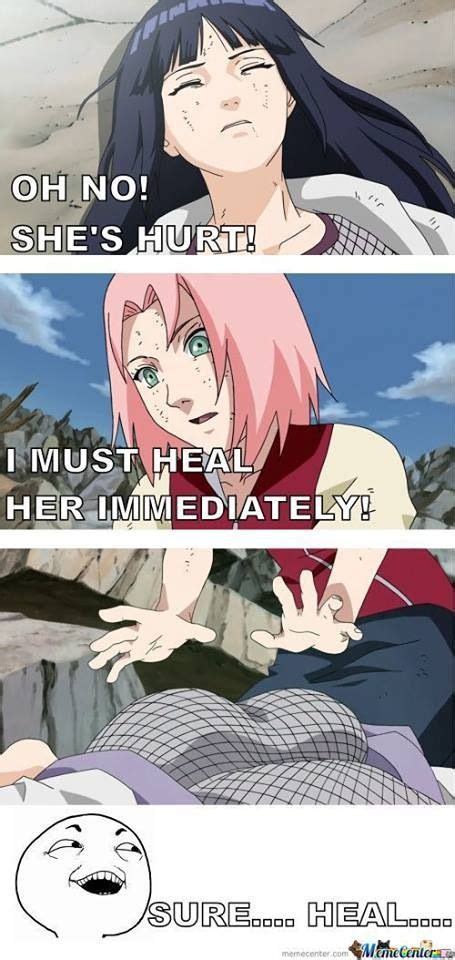 Sakura And Hinata Healing Naruto Akatsuki Funny Naruto Funny