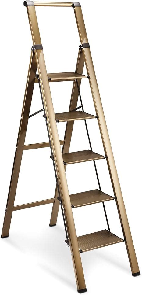 Hbtower Step Ladder Aluminum Ladder With Handrails Folding Step