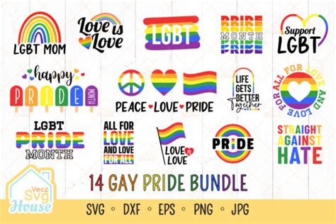 Lgbt Gay Pride Month Bundle Svg Graphic By Veczsvghouse · Creative Fabrica