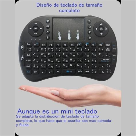 Mini Teclado Pc Inalambrico Bluetooth Touchpad Iluminado Gamer Consola Tv Box Smart Tv Pantalla Led