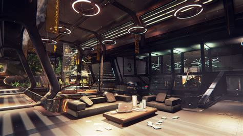 Artstation Futuristic Bedroom Spaceship Interior Hot Sex Picture