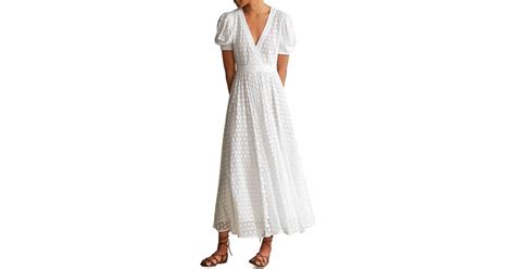 Ralph Lauren Polo Eyelet Lace Dress In White Lyst