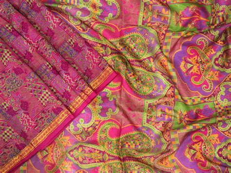 Indian Sari 100 Pure Silk Vintage Silk Saree Fabric By Yards Etsy