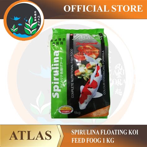 Koi Food Atlas Spirulina Floating Koi Feed Food Kg Shopee Malaysia