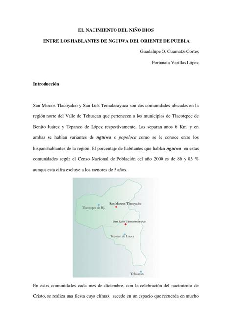 PDF El nacimiento del niño Dios entre los hablantes de nguiwa de 1