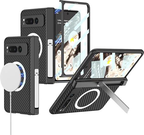 Amazon NINKI Compatible Leather Google Pixel Fold Case With Screen