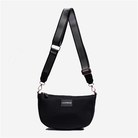 Neoprene Cross Body Bag Black Iconomy