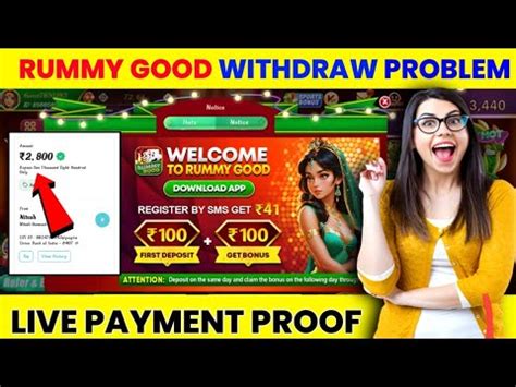 Rummy Good App Rummy Good Withdrawal Problem Rummy Good Withdrawal