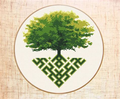 Tree Of Life Cross Stitch Pattern Scandinavian Cross Stitch Patterns