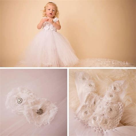 White Bridal Tutu Dress Baptism Tutu Dress Christening Etsy