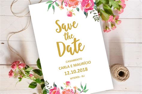 Modelos De Save The Date Para Casamento Vários Modelos