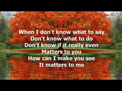 It Matters To Me By Faith Hill 1995 With Lyrics YouTube