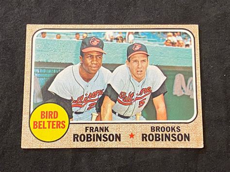 Lot 1968 Topps Frank Robinson Brooks Robinson Bird Belters