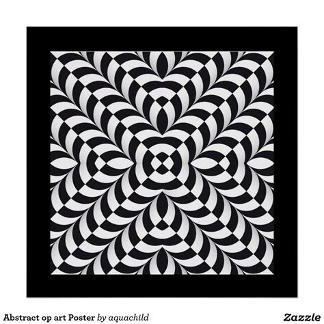 Abstract Op Art Poster In 2022 Geometric Art Pattern Art Op Art Lessons