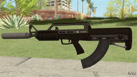 Bullpup Rifle With Silencer V2 Gta V Para Gta San Andreas