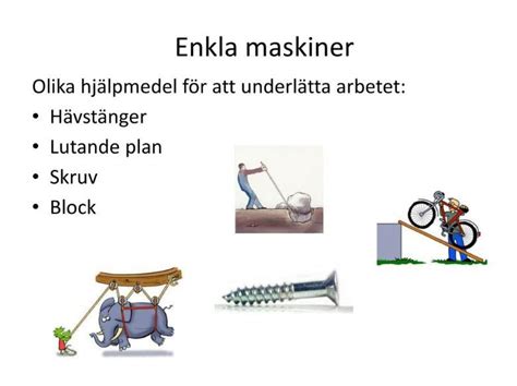 Skolbanken Vad är Teknik och fem enkla maskiner