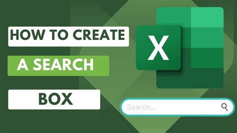 How To Create A Search Box In Excel For Quick Data Filtering Excel Youtube