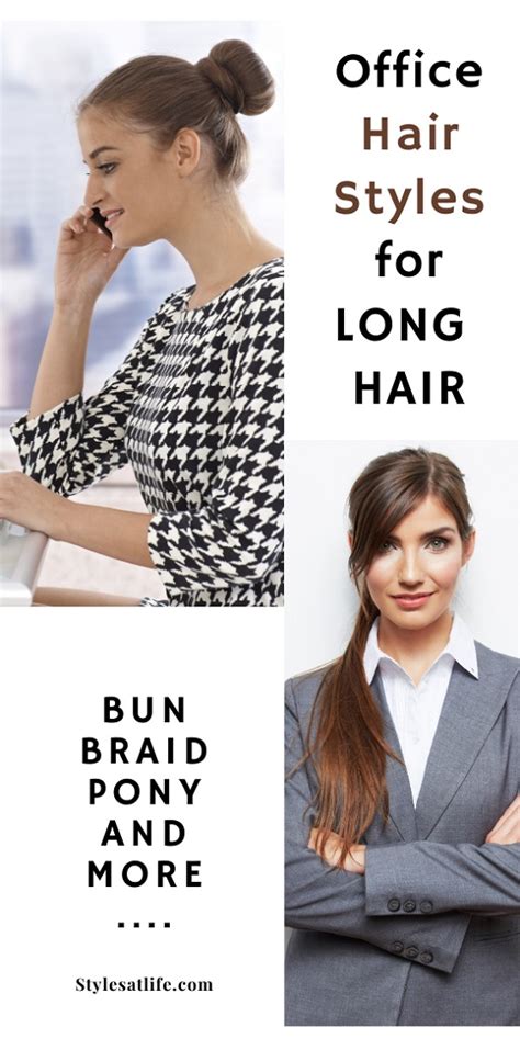 10 Best Office Hairstyles for Women with Long Hair | Styles At Life