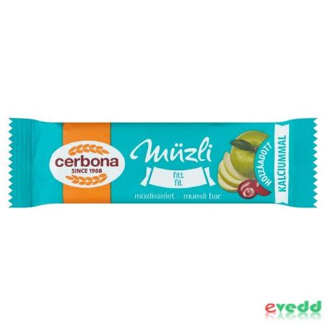 Cerbona Müzli Szelet 20gr Fitt Eveddhu