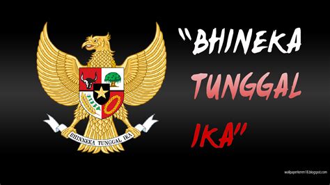 wallpaper bergambar bhinneka tunggal ika