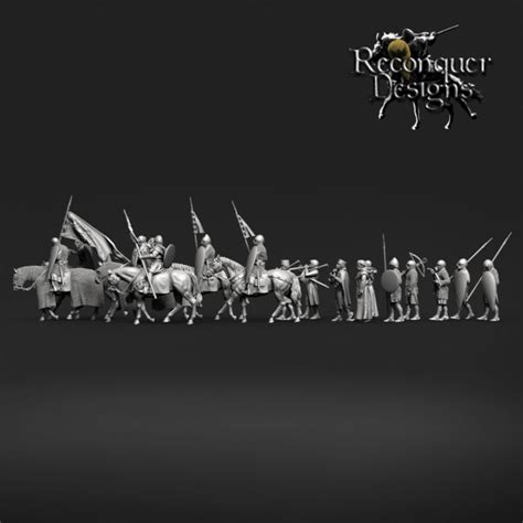 D Printable King Alfonso Of Ix Of Leon And His Retinue By Reconquer