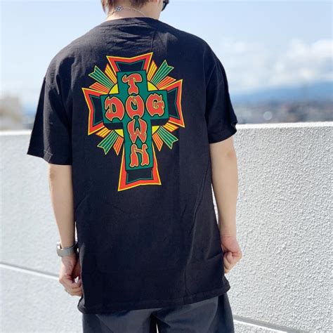 【楽天市場】ドッグタウン Dog Town Tシャツ Rasta Cross Logo Ss Tee 定番 クロスロゴ ブラック 黒